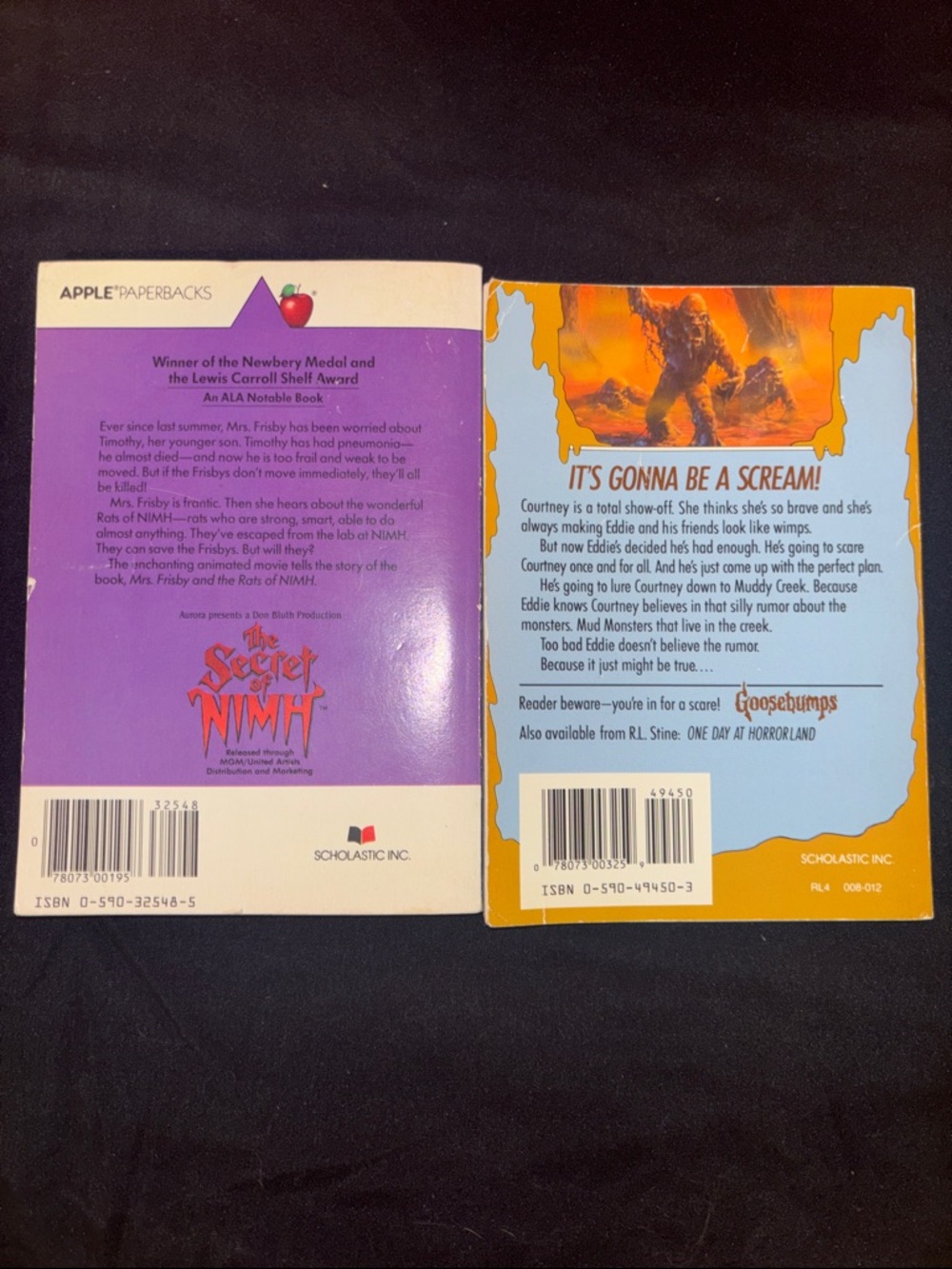 👻 Vintage Kids Book Bundle | The Secret of NIMH & Goosebumps - Picture 2 of 8